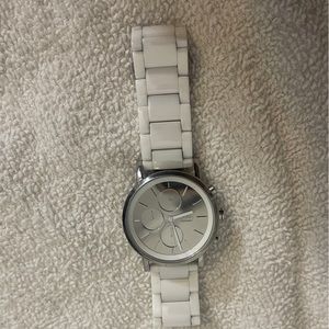 DKNY white ceramic women watch